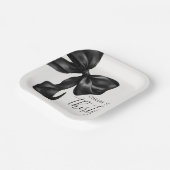 Black Bow 30th 40th 50th Birthday  Papieren Bordje (Gebogen)