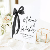 Black Bow Afstudeerder Party Afstuderen advies en Reclamebord Met Voetstuk