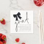 Black Bow Afstudeerder Script Fun Facts Afstudeerf Servet (Insitu)