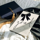 Black Bow afstuderen Afstudeerder Bewaar de datum Save The Date