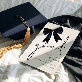 Black Bow afstuderen Afstudeerder Bewaar de datum Save The Date