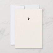 Black Bow Birthday Bedankkaart (Achterkant)