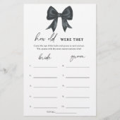 Black Bow Bridal Shower How old were they (Voorkant)