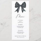 Black Bow Bridal shower menu (Voorkant)