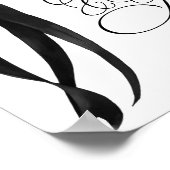 Black Bow Cards & Gifts Table Sign Poster (Hoek)