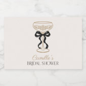 Black Bow Champagne Sparkling Wijnetiket (Enkel label)