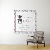 Black Bow Cherry Drink 'A tini bit Older' Birthday Wandkleed (In situ)