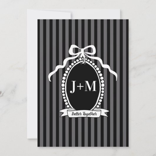 Black Bow Coquette Anniversary Party Invitation Kaart (Achterkant)