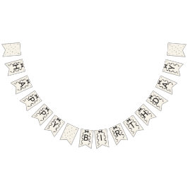 Black Bow Coquette Birthday  Vlaggetjes