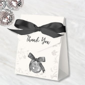 Black Bow Coquette Elegant Zwart Stropdas Bedankdoosjes