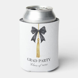 Black Bow Coquette Grad Party Blikjeskoeler