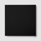 Black Bow Coquette Script Sweet 16 Party Gastenboek (Achterkant)