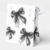 Black Bow Coquette Script Sweet 16 Thank You  Bedankdoosjes (Achterkant)