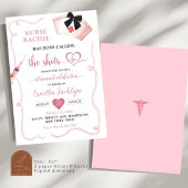 Black Bow Coquette Verpleegster Pensioen Partij Kaart