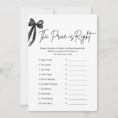 Black Bow De prijs is het juiste Vrijgezellenfeest Kaart (Voorkant)