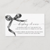 Black Bow Display Shower Enclosure Kaart (Voorkant)