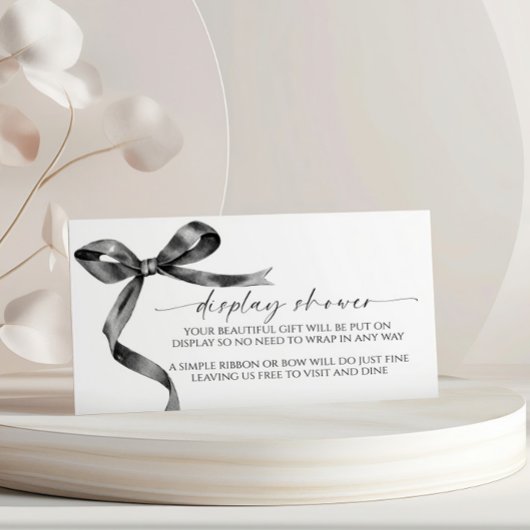 Black Bow Display Shower Enclosure Kaart