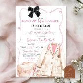 Black Bow Dokter Pensioenfeest Kaart
