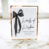 Black Bow Graduation Party Advies Woorden van Wijs Poster
