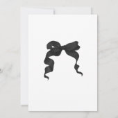 Black Bow Graduation Party Uitnodiging (Achterkant)