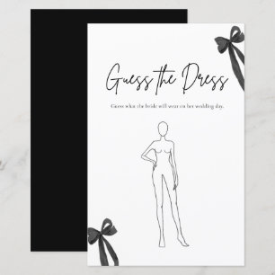 Black Bow Guess De jurk Vrijgezellenfeest spel