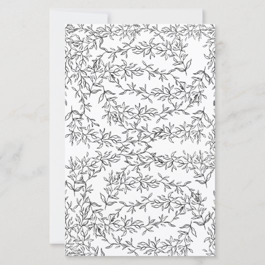 Black Bow He Said She Said Bridal Shower Game (Achterkant)