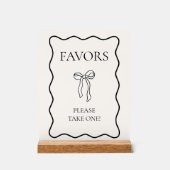 Black Bow Het binden van de Knoop Vrijgezellenfees Acryl Bord (Voorkant)