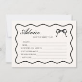 Black Bow Het binden van de Knoop Vrijgezellenfees Kaart (Voorkant)