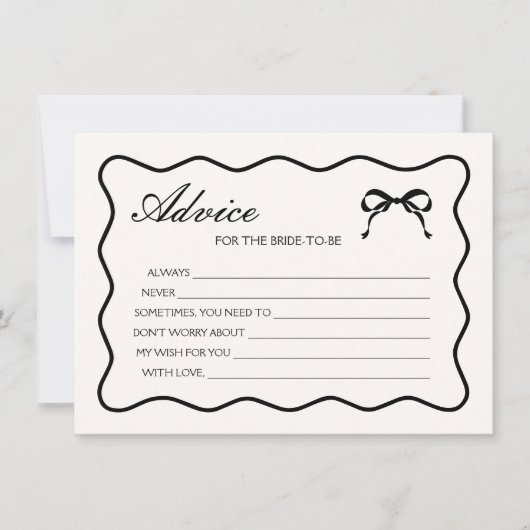 Black Bow Het binden van de Knoop Vrijgezellenfees Kaart (Voorkant)