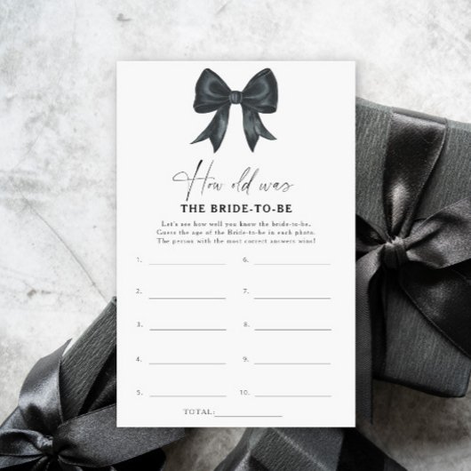 Black Bow Hoe oud was de bruid om te spelen?