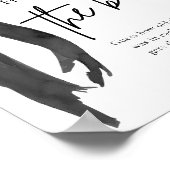 Black Bow Hoe oud was het bruid Vrijgezellenfeest  Poster (Hoek)