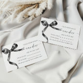 Black Bow Hoeveel Snoepjes Douche Game Card Plaatskaartje