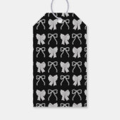 Black Bow Horse Chinese New Year Cadeaulabel (Achterkant)