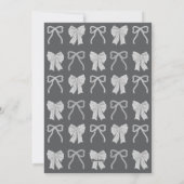 Black Bow Horse Chinese New Year Feestdagenkaart (Achterkant)