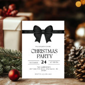 Black Bow kerstdiner Kaart