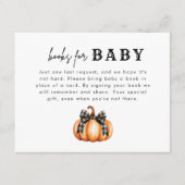 Black Bow Little Pumpkin Boeken voor Baby Informatiekaartje (Voorkant)