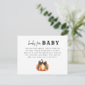 Black Bow Little Pumpkin Boeken voor Baby Informatiekaartje (Staand voorkant)