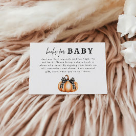 Black Bow Little Pumpkin Boeken voor Baby Informatiekaartje