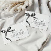 Black Bow Luier Raffle Informatiekaartje