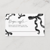 Black Bow Luier Raffle Kaart (Voorkant)