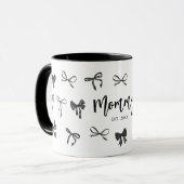 Black Bow Mama Jaar Opgericht Mok (Voorkant links)