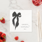 Black Bow Shes binden van de knoop Vrijgezellenfee Servet (Insitu)
