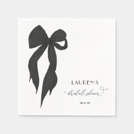 Black Bow Shes binden van de knoop Vrijgezellenfee Servet