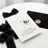 Black Bow She's Tying The Knot Bridal Shower Folie Uitnodiging