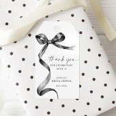 Black Bow Shower Favoriet Gift Label Cadeaulabel