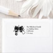 Black Bow Stethoscope Nursing School Afstuderen Etiket (Insitu)