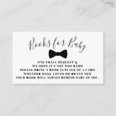 Black Bow Stropdas Books for Baby Book Request Kaa Informatiekaartje (Voorkant)