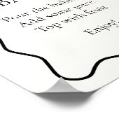 Black Bow Stropdas de Knoop Vrijgezellenfeest Mimo Poster (Hoek)