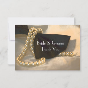 Black Bow Stropdas Pearls Weddenflat Kaart