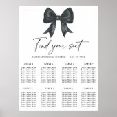 Black Bow Trouwstoel grafiek Poster (Voorkant)